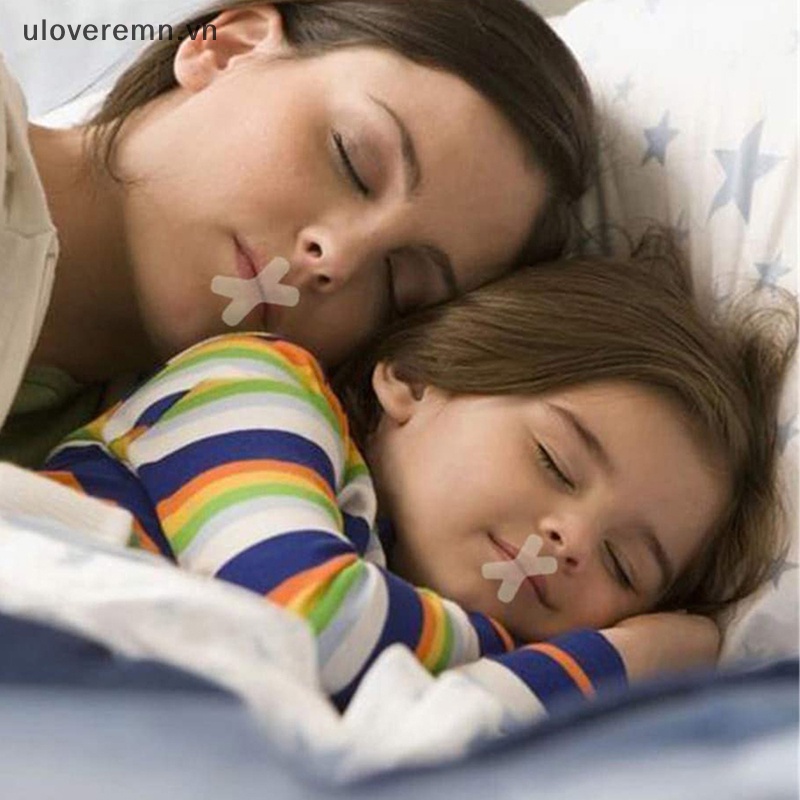 Uloveremn Set 2 Miếng Dán Chống Ngáy Tự Dính Cho Người Lớn Và Trẻ Em