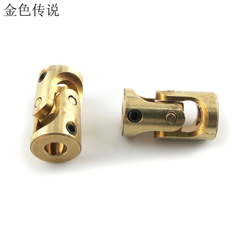 Khớp Nối Mini Cardan Bằng Đồng Thau 3mm-3mm DIY Thông Dụng Cho Xe Hơi / Tàu Thuyền F17619
