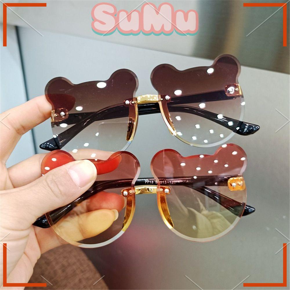 Kính Mát Không Gọng Chống Tia UV400 Kiểu Dáng Dễ Thương Cho Bé