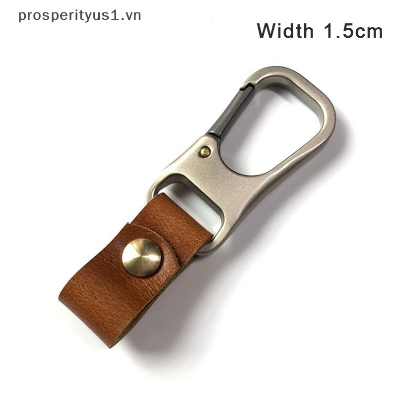 [prosperityus1] Móc Khóa / Chìa Khóa Bằng Da Bò Chất Lượng Cao