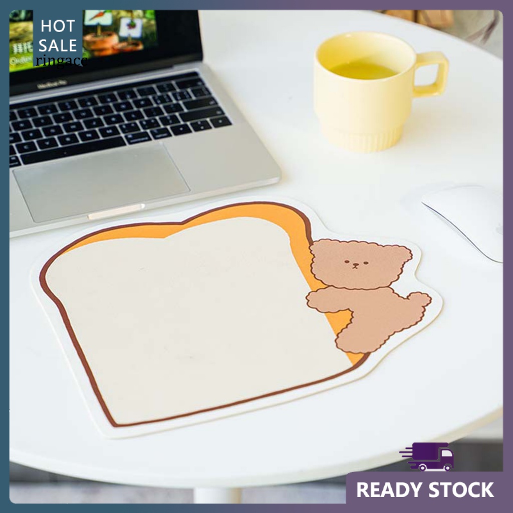 Tấm Lót Chuột Giả Da Siêu Mỏng Chống Trượt Chống Thấm Nước In Họa Tiết 3D Dễ Thương Thoải Mái Tiện Dụng