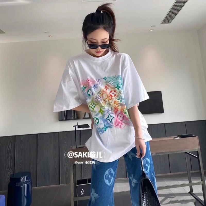 Áo Thun Ngắn Tay In Họa Tiết Màu Vàng Đồng Thời Trang Mới Nhất Cho Cặp Đôi