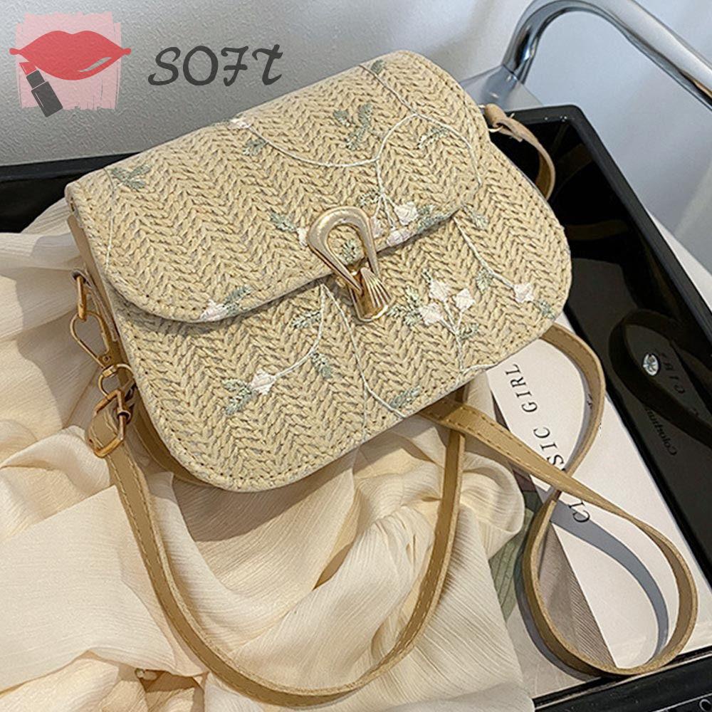 Túi Rơm Đeo Chéo Mùa Hè Dễ Thương Cho Nữ