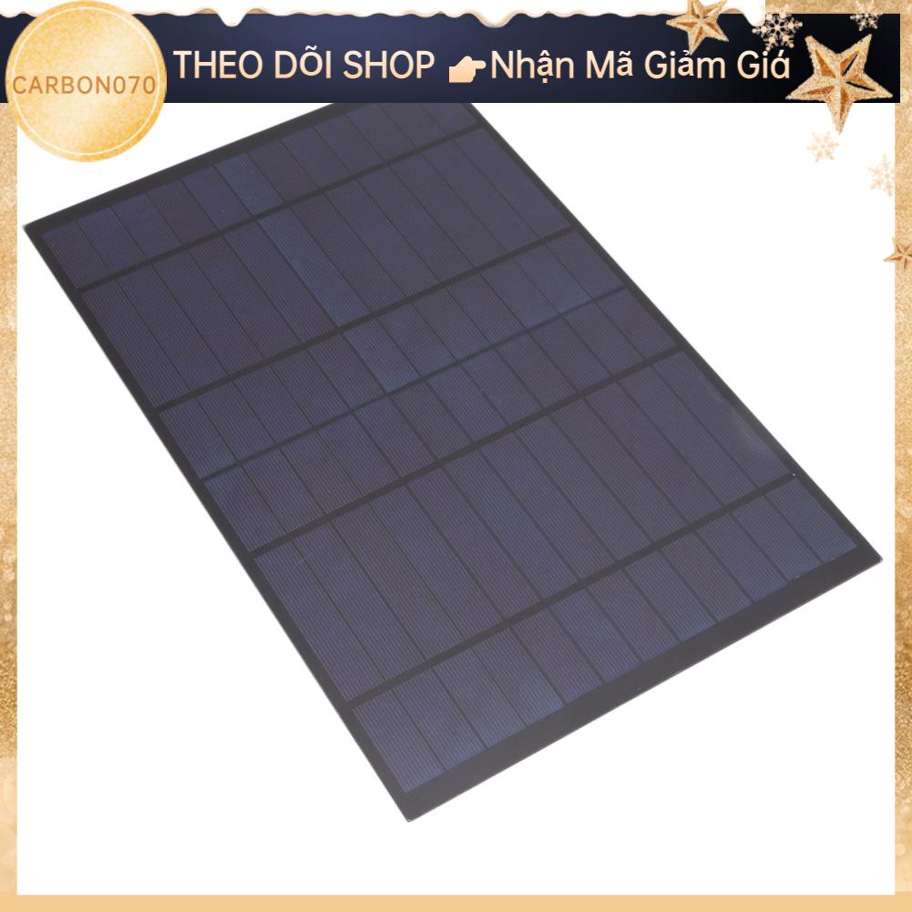 Carbon070 Tấm Pin Năng Lượng Mặt Trời 6V 10W Sạc Đa Tinh Thể Silicon 1660mA Cho Cắm Trại Đi Bộ Đường Dài Leo Núi