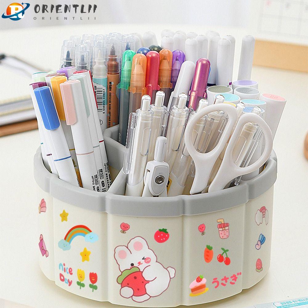 Hộp Đựng Bút Orentlii Quà Tặng Trẻ Em Dễ Thương 360° Hộp Bút Dạng Xoay Dung Tích Lớn Tiện Dụng Cho Văn Phòng / Trường Học