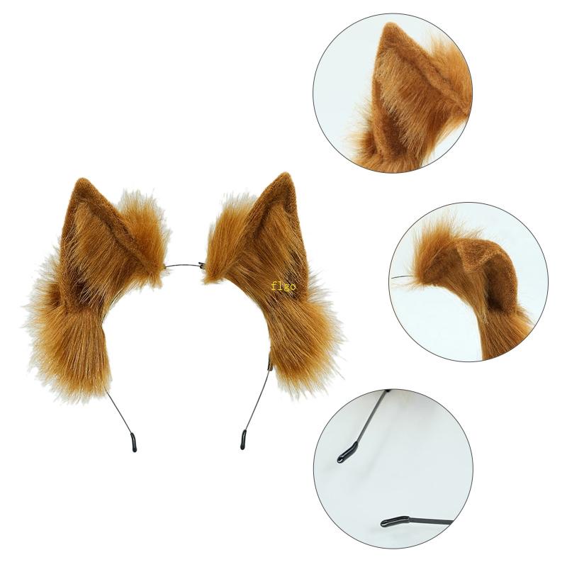 Flgo Băng Đô Tai Mèo Hoạt Hình Dễ Thương Dùng Rửa Mặt / Trang Trí Tiệc