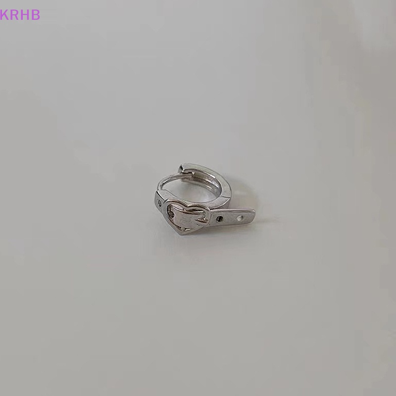 Khuyên Kẹp Thắt Lưng Hình Trái Tim Không Đục Lỗ Phong Cách Punk Cá Tính Dành Cho Nữ Mới