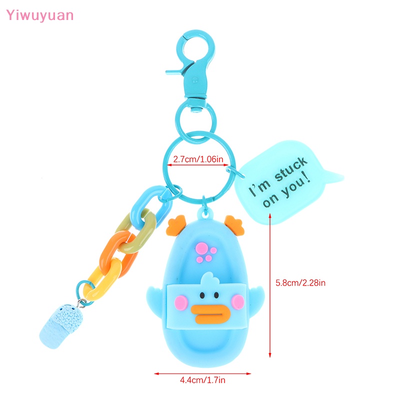 < Yiwuyuan > Móc Chìa Khóa Hình Búp Bê Hoạt Hình Dễ Thương Trang Trí Ba Lô / Ô Tô