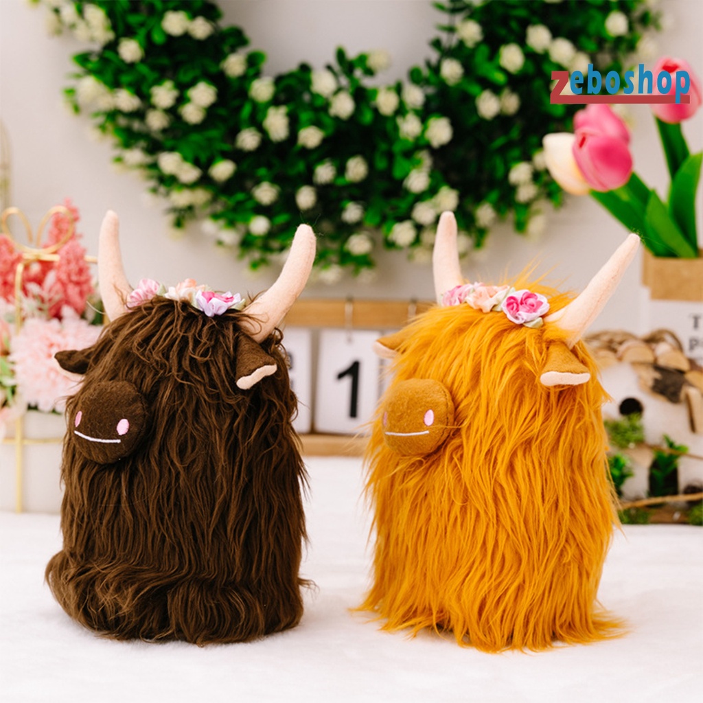 [ZEBO] Đồ Chơi Trang Trí Hình Bông Hoa Bằng Polyester Lông Nhung Mềm Mại