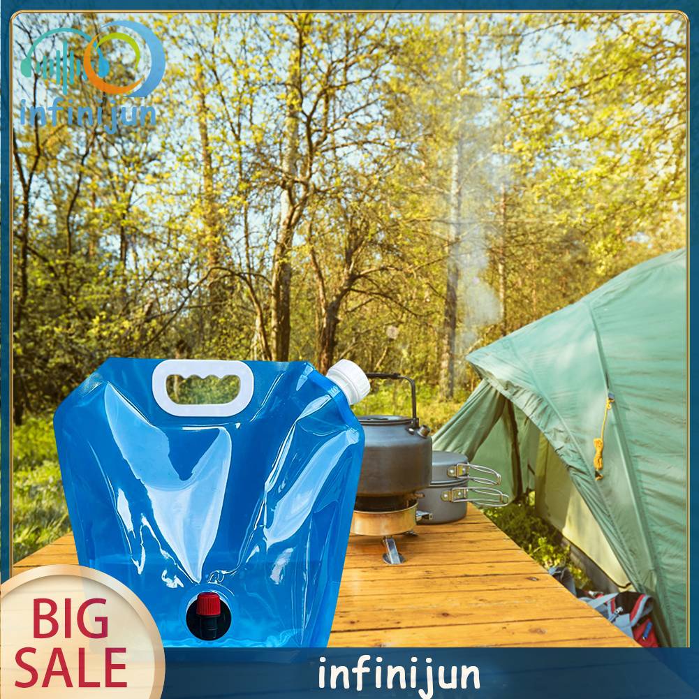 Túi Đựng Nước Dung Tích 5L / 10L Có Vòi Rót Tiện Dụng Khi Đi Cắm Trại