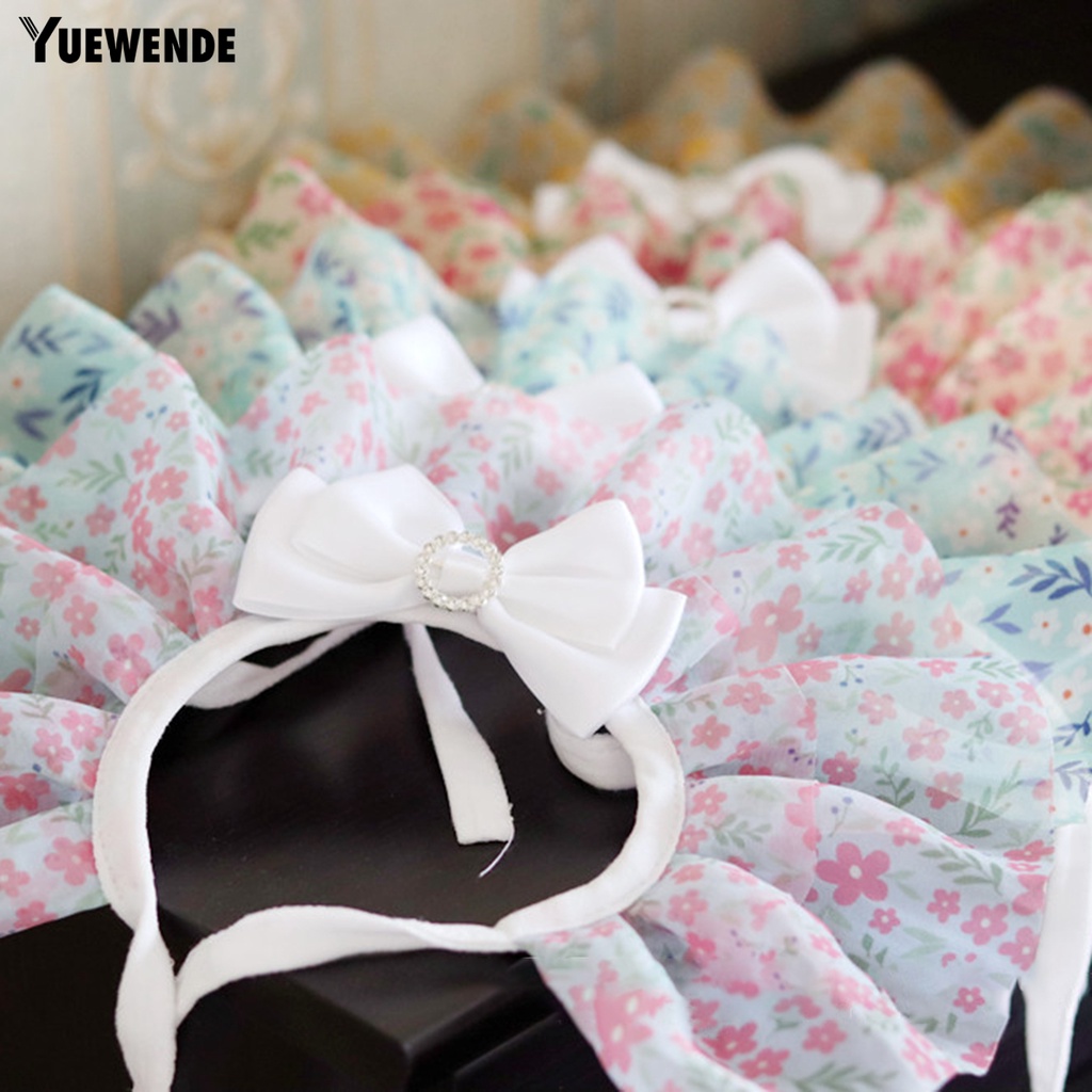 Yếm Đeo Cổ Họa Tiết Hoa Dễ Thương Cho Thú Cưng