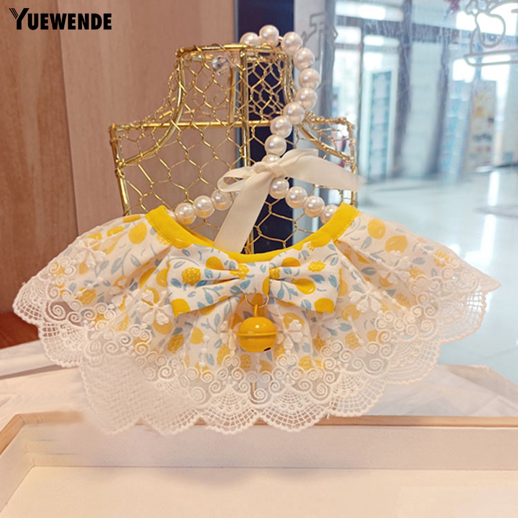 Yếm Đeo Cổ YQ.E Bằng Polyester Mềm Mại In Họa Tiết Trái Chanh Xinh Xắn Cho Thú Cưng