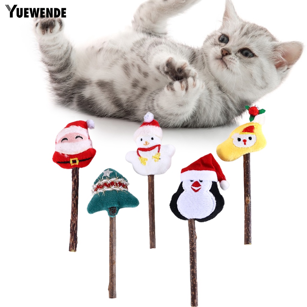 Set 5 Đồ Chơi Nhồi Bông Hình Chim Cánh Cụt May Mắn Cho Mèo Cưng