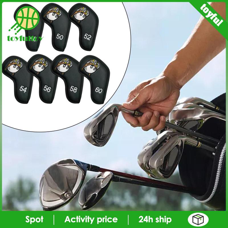 Bộ 7 Vỏ Bọc Đầu Gậy Đánh Golf Bằng Sắt Kiểu Cổ Điển