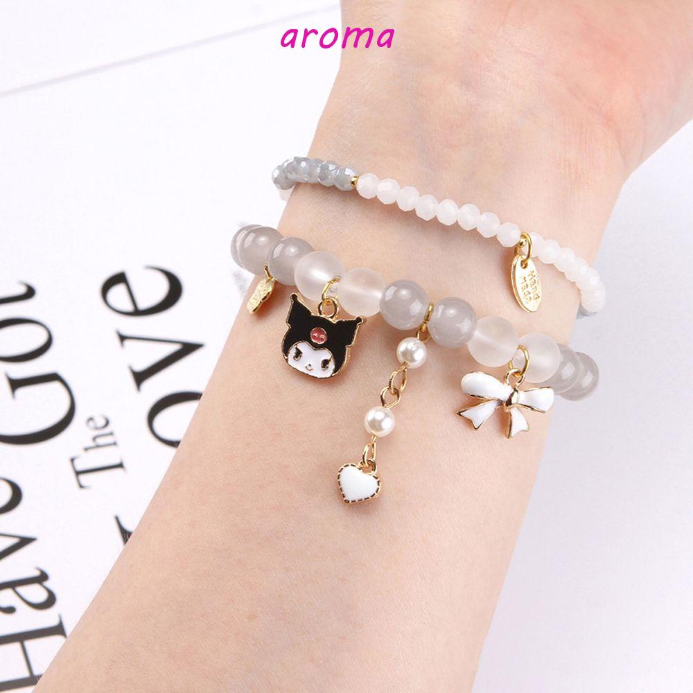 Vòng Tay Hai Lớp Mặt Hình Chú Chó Cinnamoroll Dễ Thương Cho Nam Và Nữ