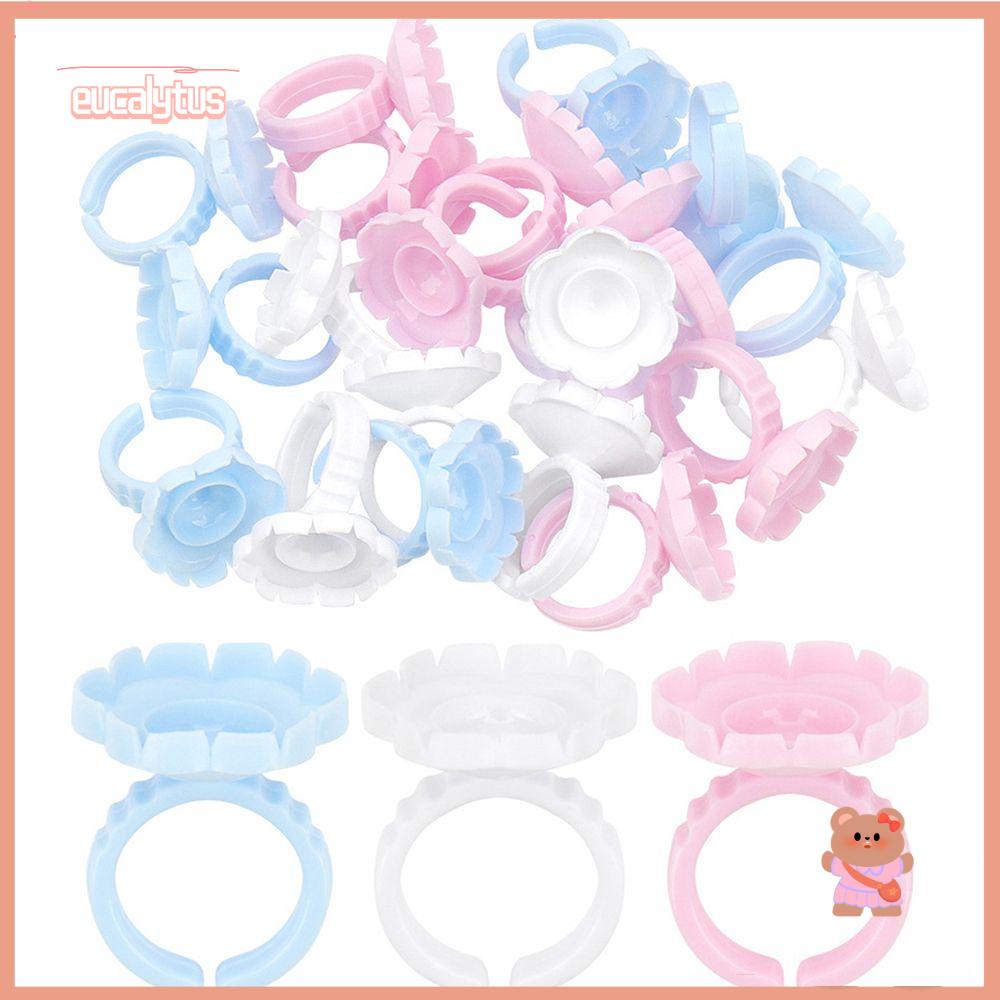 Bộ 100 Vòng Nhẫn Nhỏ Gắn Lông Mi Giả Giá Đỡ