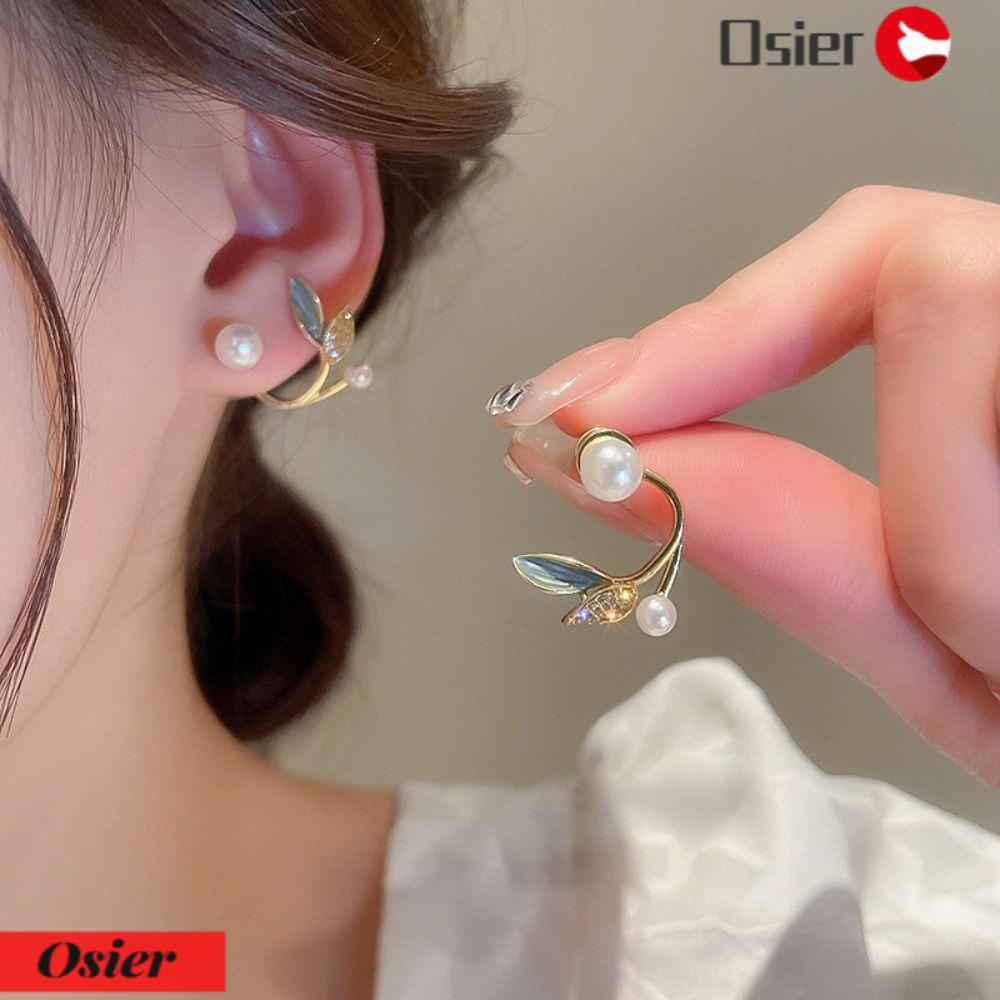 1 Khuyên Tai Đính Đá Sang Trọng Phong Cách Hàn Quốc