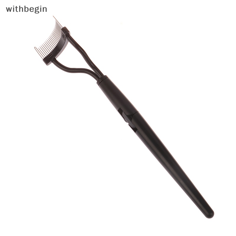 Lược Chải Lông Mi Bằng Kim Loại Màu Đen Thiết Kế Nhỏ Gọn Tiện Dụng