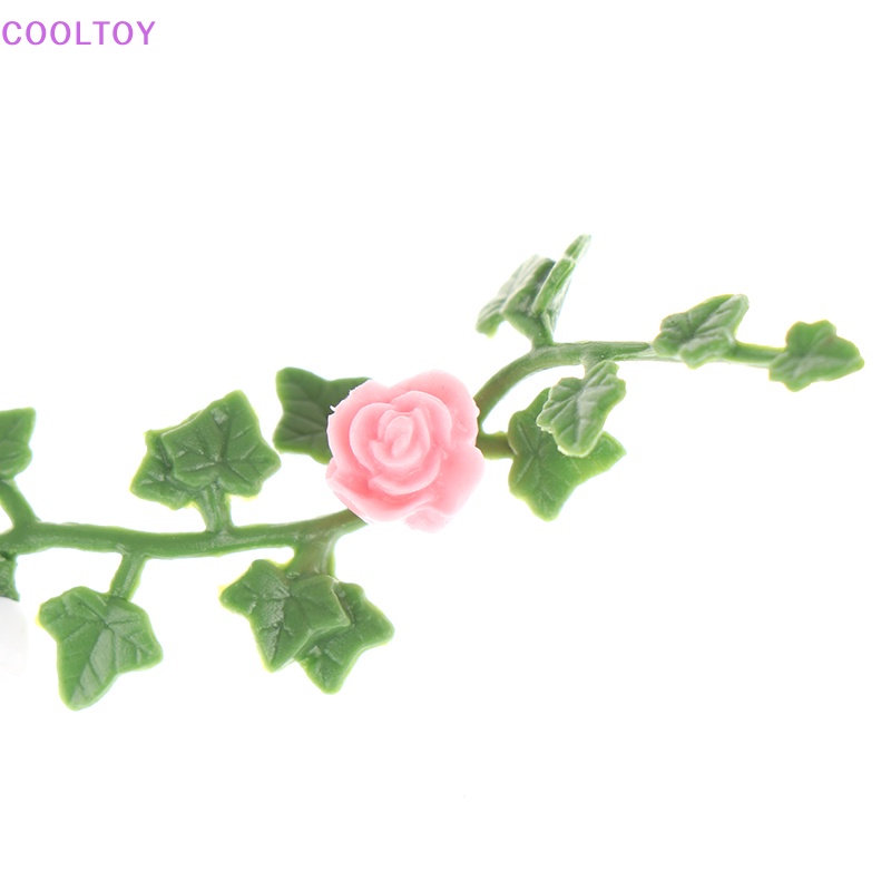 Set 2 Mô Hình Hoa Hồng Leo Trèo Trang Trí Nhà Búp Bê Tỉ Lệ 1: 12