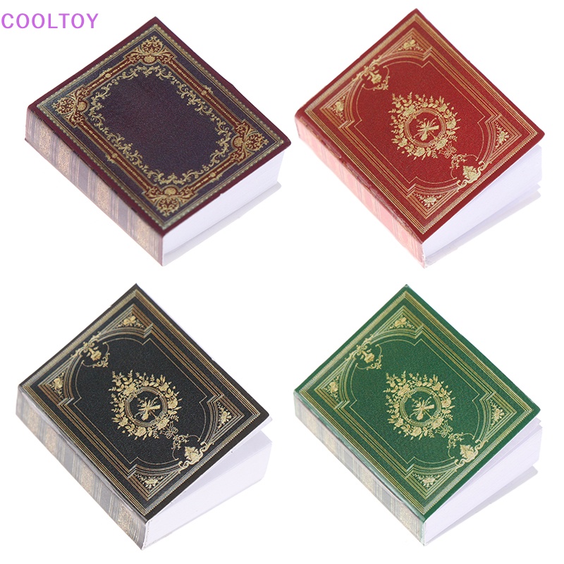 Bộ 4 Cuốn Sách Lật Mini Tỉ Lệ 1: 12 Trang Trí Nhà Búp Bê