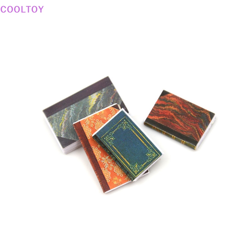 Cooltoy Set 4 Mô Hình Cuốn Sách 4 Mảnh Dài 2.4cm Tỉ Lệ 1: 12 Dành Cho Nhà Búp Bê