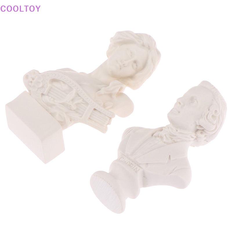 1 Mô Hình Tượng Điêu Khắc Bằng Nhựa Resin Trắng Trang Trí Nhà Búp Bê