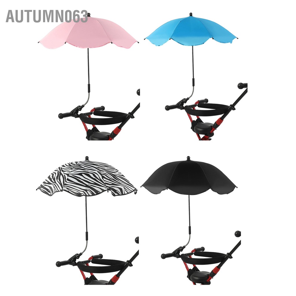 Autumn063 Xe Đẩy Em Bé Dù Chống Tia UV Điều Chỉnh 360 Độ Tự Động Thấm Nước Di Che Nắng