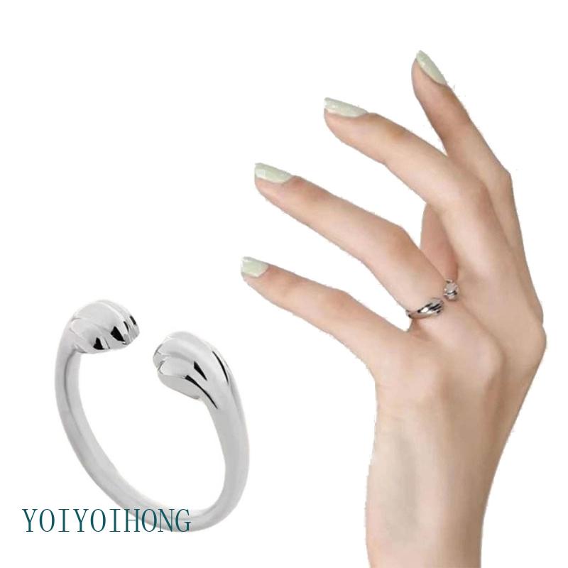 Nhẫn Hở Hình Bàn Chân Mèo Dễ Thương Có Thể Điều Chỉnh Cho Nữ