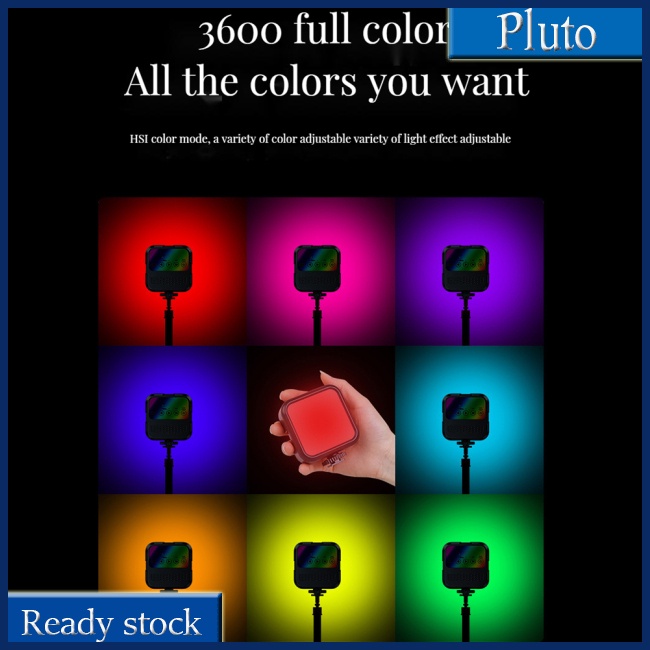 Mới Đèn Chụp Ảnh Rgb Mini Cầm Tay Kèm Kẹp Tripod Tiện Dụng