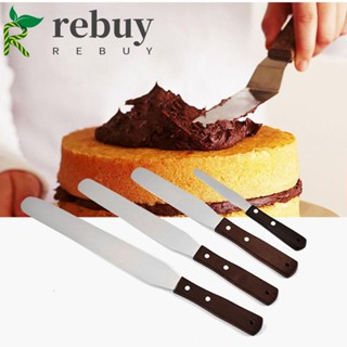 Dao Cắt Bánh Kem Bằng Thép Không Gỉ Tay Cầm Gỗ 4 / 6 / 8 / 10 Inch