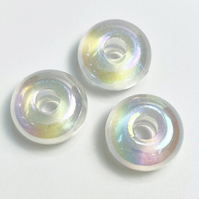 Hạt Tròn Dẹt Bằng Acrylic Nhiều Màu Dùng Làm Trang Sức Thủ Công DIY