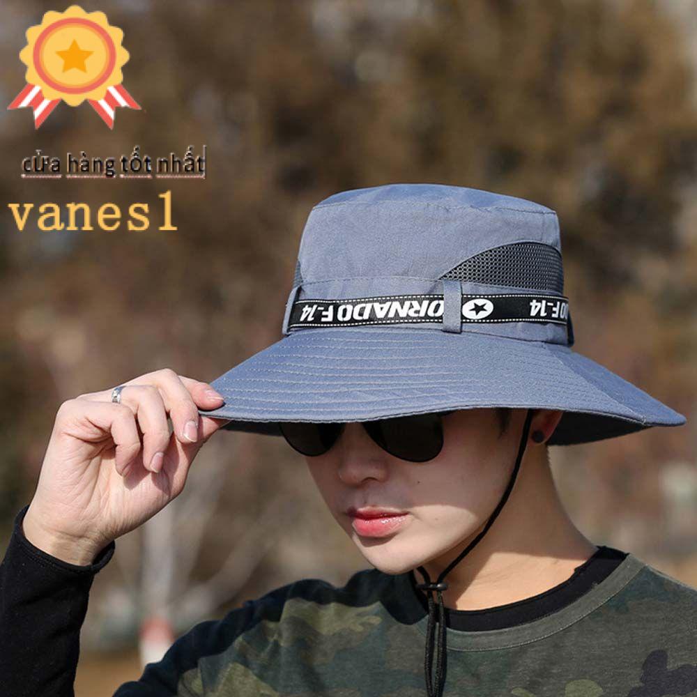 Mũ Tai Bèo Chống Tia UV Bằng Vải Bạt Kích Thước Lớn VANES1 Dành Cho Nam Giới