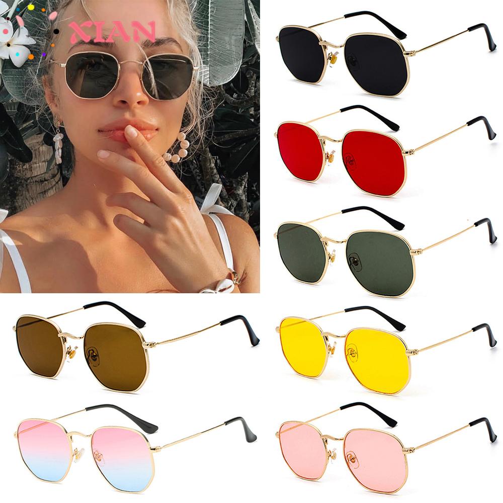 Xiantin Kính Mát Gọng Vuông Kim Loại Thời Trang Dành Cho Nữ