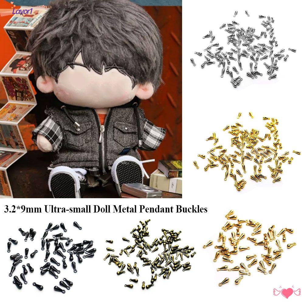 LAYOR1 Set 50 Mặt Dây Chuyền Mini Bằng Kim Loại Dễ Thương Trang Trí Nhà Búp Bê Tỉ Lệ 1 / 6