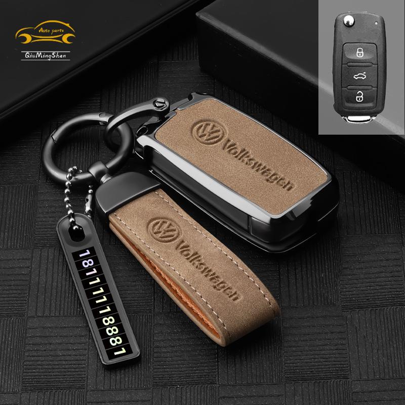 Vỏ Bảo Vệ Chìa Khóa Điều Khiển Từ Xa Cho Xe Hơi Volkswagen Tiguan Passat Golf T-ROC Polo Touran