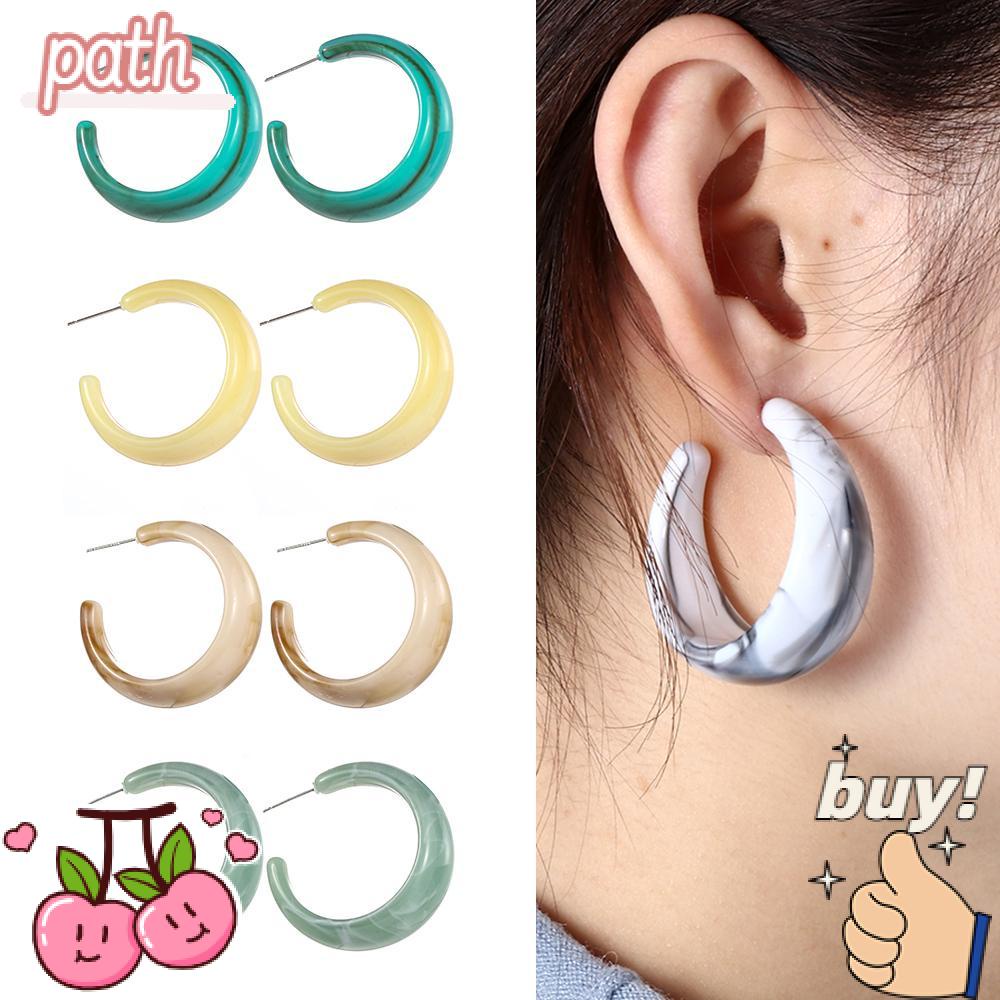 Bông Tai Acrylic Nhiều Màu Thời Trang Dự Tiệc Cho Nữ