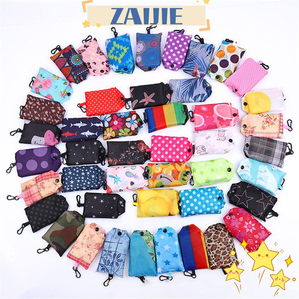 ZAIJIE24 Túi Mua Sắm Gấp Gọn Tái Sử Dụng Tiện Lợi