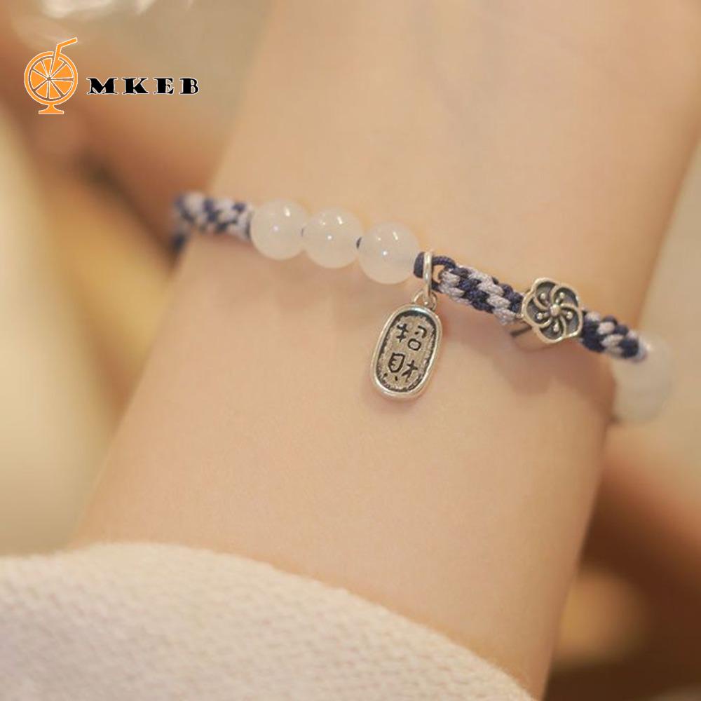 Vòng Tay Dây Bện May Mắn Phong Cách Vintage Nhật Bản