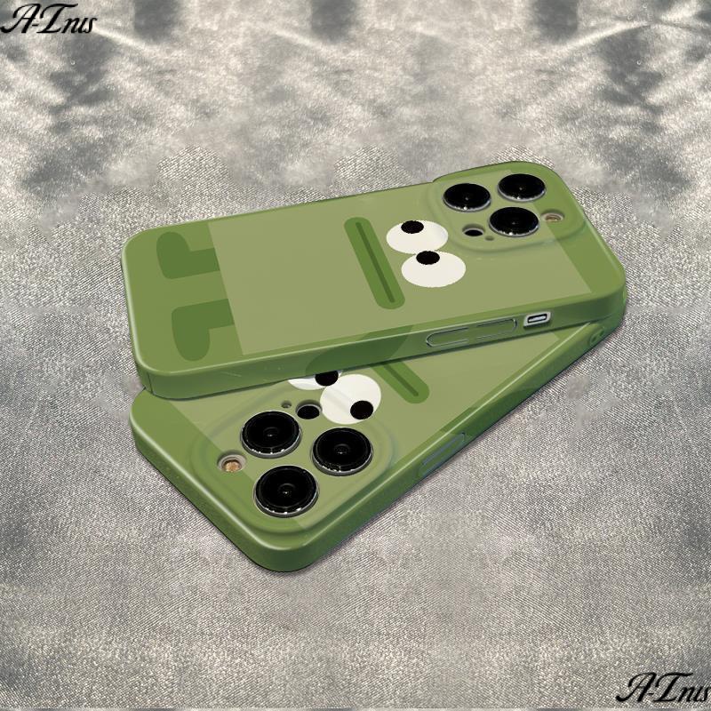 Phim Dán Mềm Màu Xanh Lá Đơn Giản Cho 14pro 6In137811Ốp Điện Thoại Chống Sốc Cho iPhone12 plus 3YPP