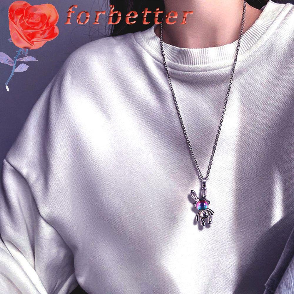 Vòng Cổ Choker Hình Thỏ Nhiều Màu Phong Cách Punk Hiphop Hàn Quốc Cho Nam