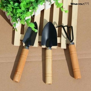 Bộ 3 Mini Cuốc Xẻng Cán Gỗ Làm Vườn