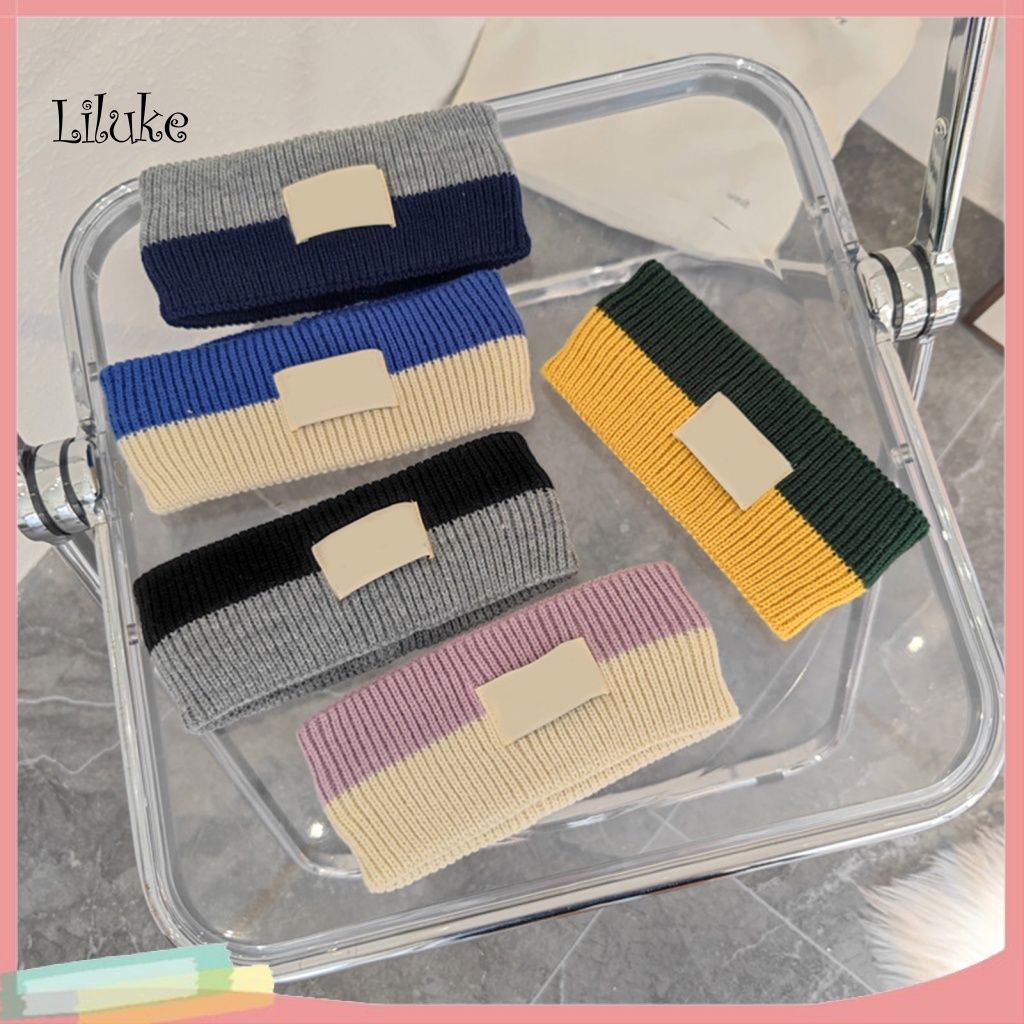 Băng Đô Dệt Kim Co Giãn Chống Trượt In Chữ Thời Trang Cho Nữ