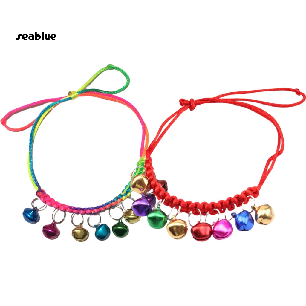Vòng Cổ Handmade Có Chuông Màu Đỏ Thời Trang Nhẹ Nhàng Thoải Mái Dành Cho Thú Cưng