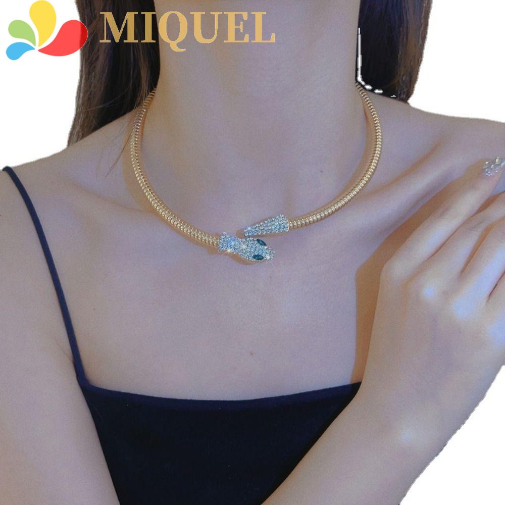 Vòng cổ Dạng Rắn Thời Trang Cổ Điển|Thú Nhồi Bông Hình Động Vật Bằng Hợp Kim Tinh Tế|Cổ Áo Có Thể Điều Chỉnh Dành Cho Nữ
