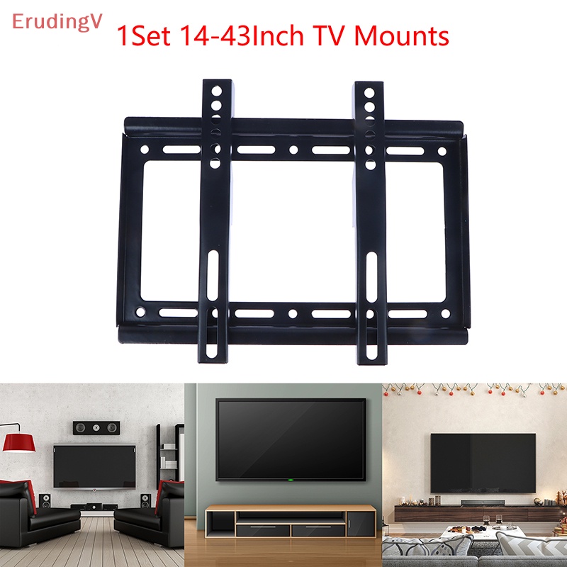 Giá Đỡ TV LED 14-43Inch Treo Tường Cố Định Màn Hình Phẳng Dày 0.8MM