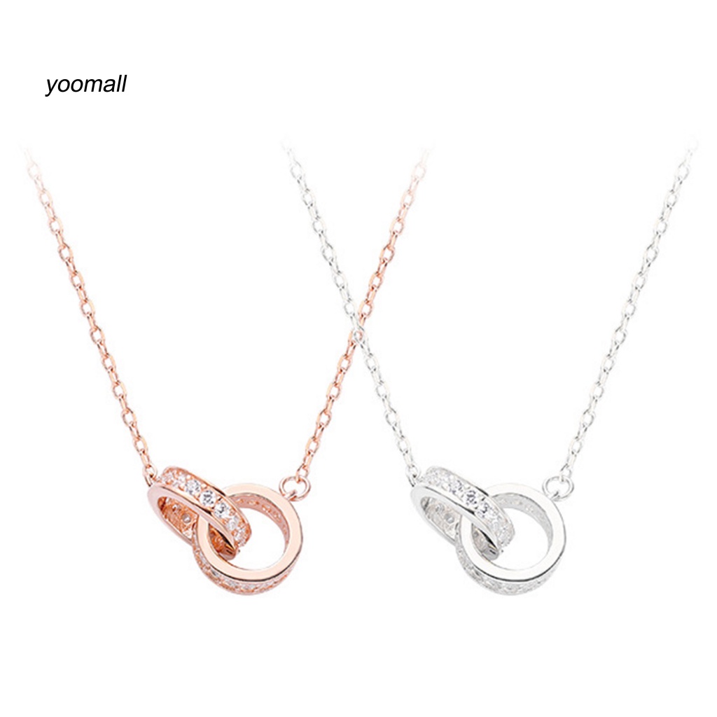 Vòng cổ Mạ Bạc Mặt Tròn Thời Trang Cho Nữ