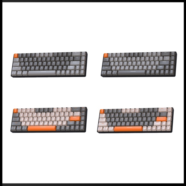 Bàn Phím Cơ Zevaret K68 Hai Chế Độ 2.4G Bluetooth 5.0 Không Dây Dành Cho Điện Thoại / Máy Tính