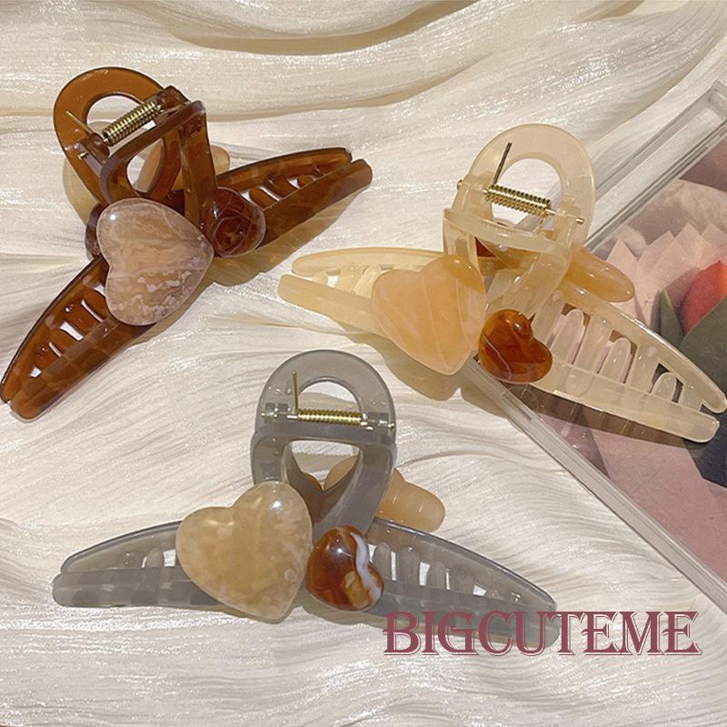 Kẹp Tóc Càng Cua Bằng Nhựa Chống Trượt Dày Dặn Cho Cô Dâu