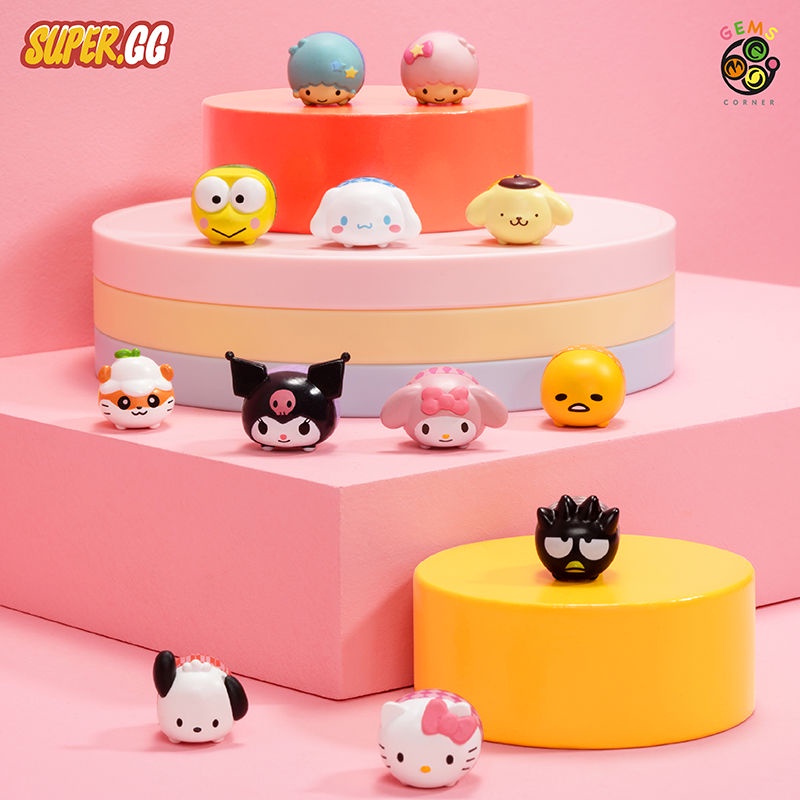 Búp Bê Hạt Đậu mini SUPERGG x GEMS Sanrio Dễ Thương Hợp Thời Trang