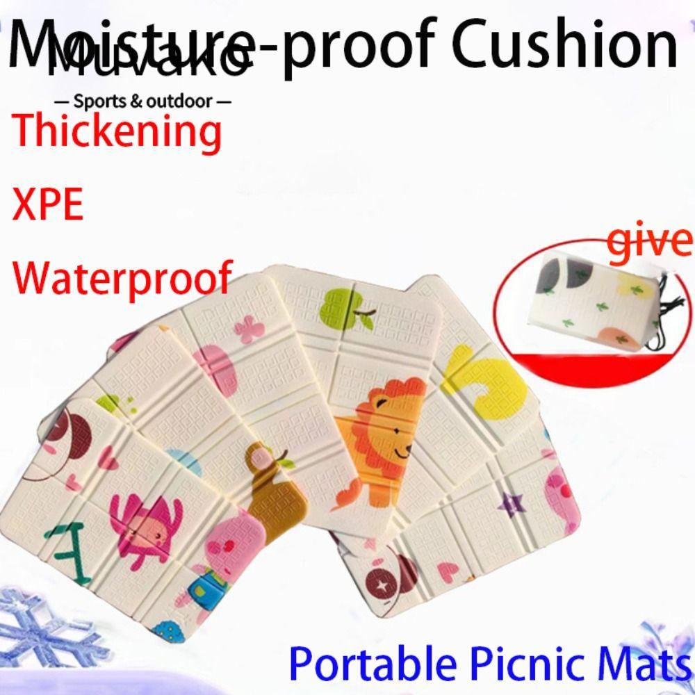 MUVAKO Bộ 2 Thảm Cắm Trại Dày Dặn Có Thể Gấp Gọn Tiện Dụng